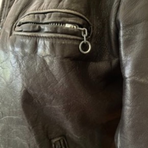 Vintage Women's Schott NYC 141 Black Leather Cafe Racer Moto Jacket - Picture 12 of 16